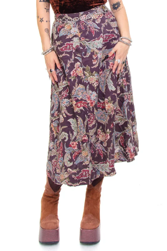 Vintage 90's Liz Wear Floral Maxi Skirt - M/L