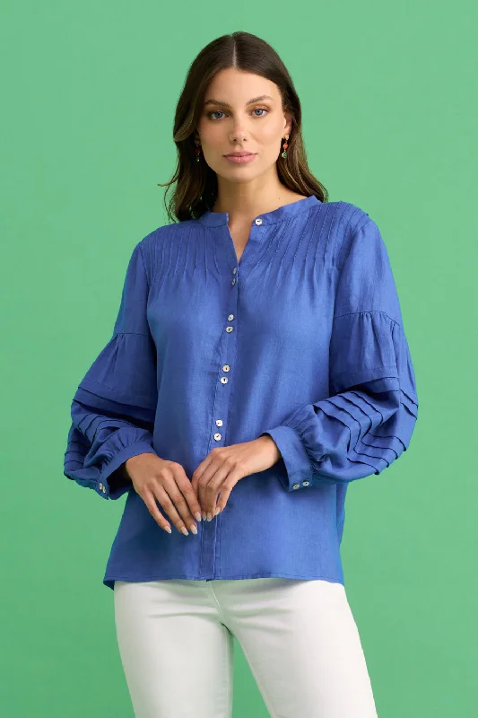 Linen Pleated Shirt