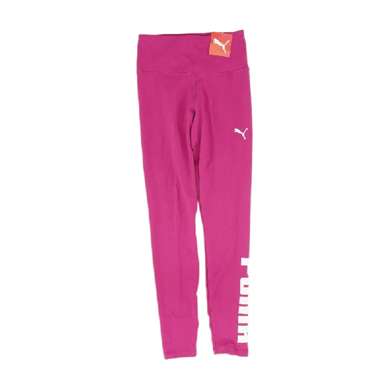 Magenta Solid Leggings