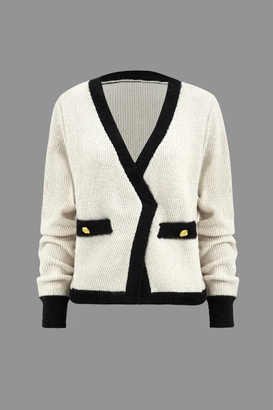 Patchwork Sweater Cardigan